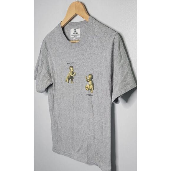 Nothin' Special Babies Graphic T-Shirt Heathered Gray Smoking Joint Small - Picture 3 of 10